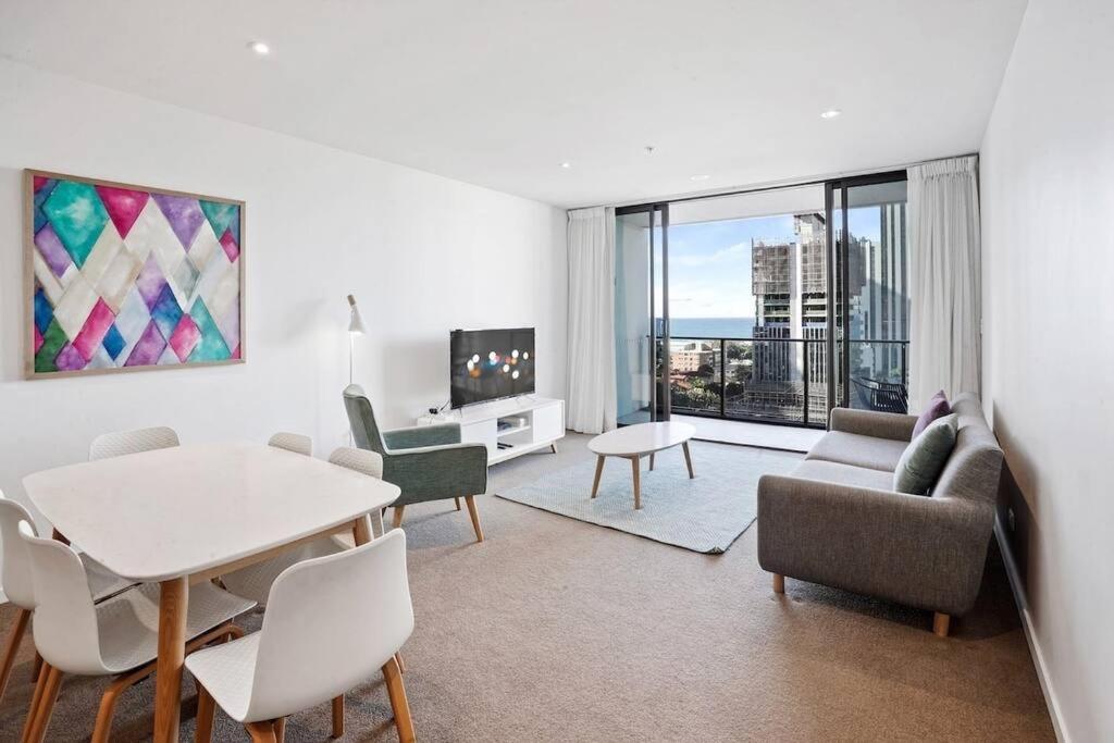 Broadbeach Apartment Level 10 With Beach Views Guldkusten Exteriör bild