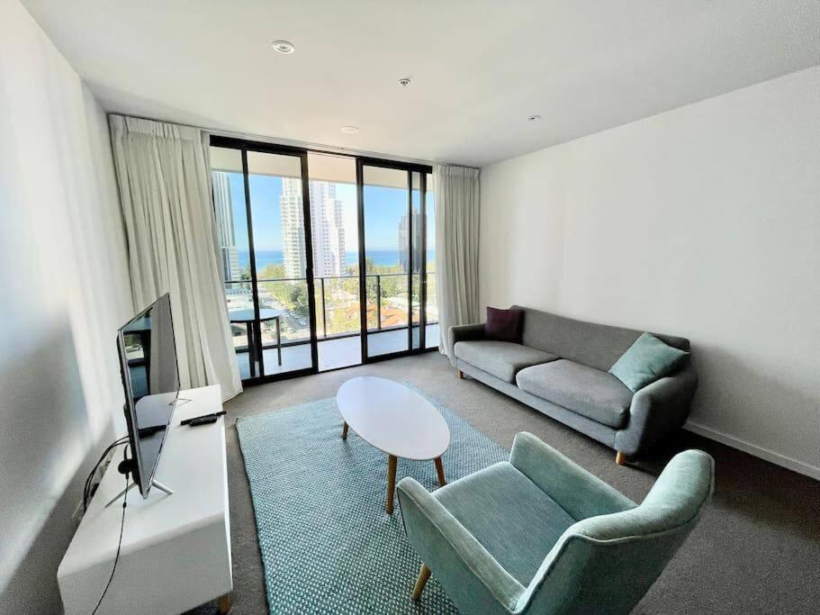 Broadbeach Apartment Level 10 With Beach Views Guldkusten Exteriör bild